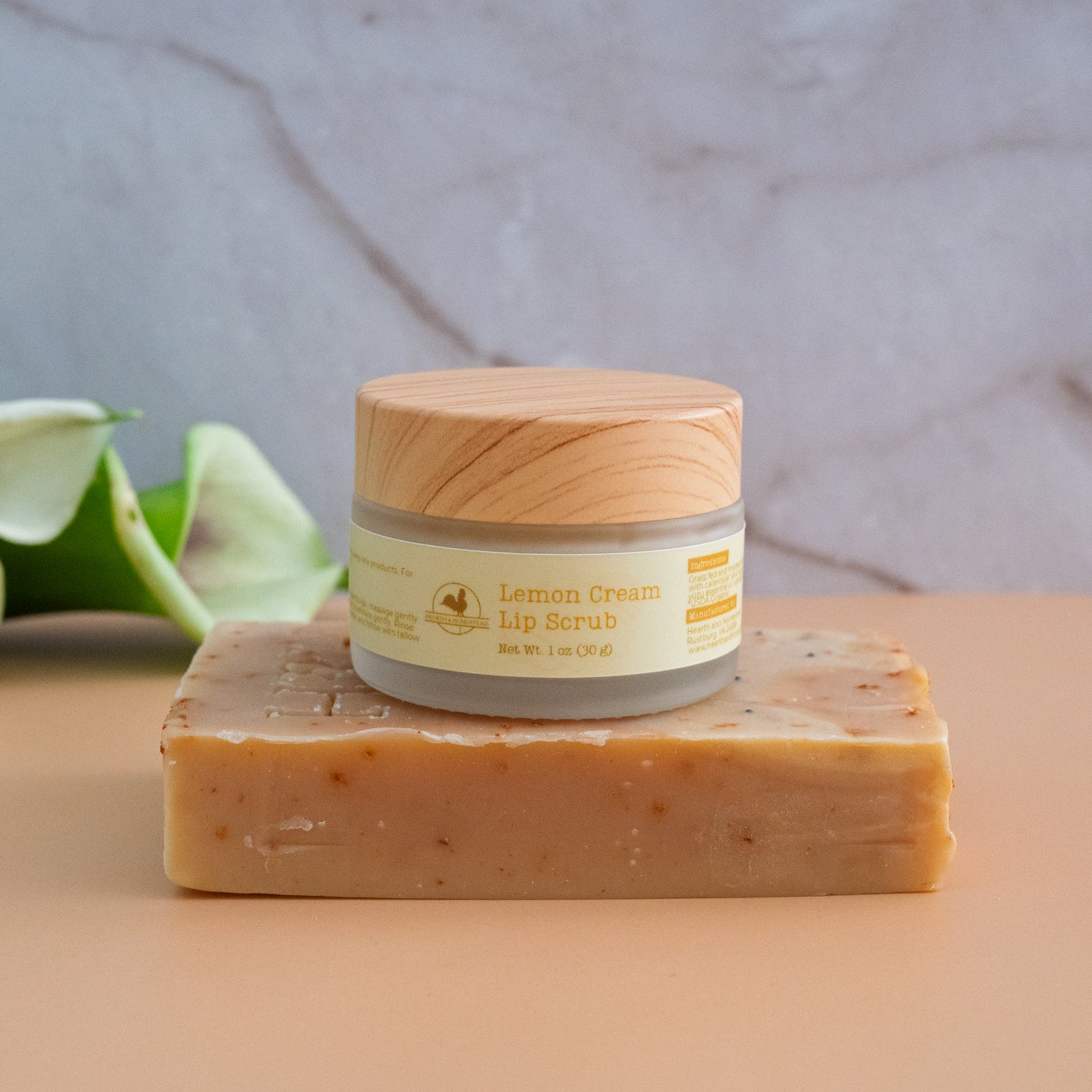 Lemon Cream Lip Scrub