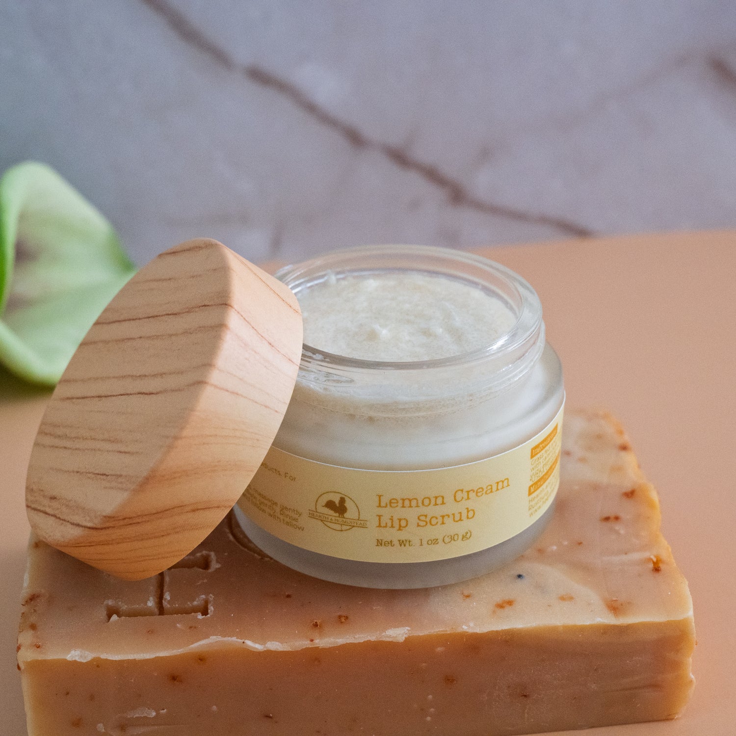 Lemon Cream Lip Scrub
