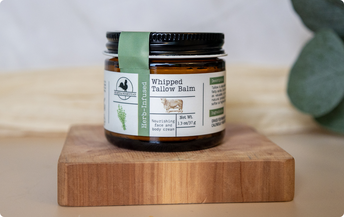 Herb-Infused Whipped Tallow Balm