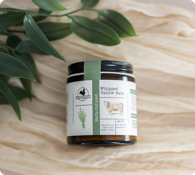 Herb-Infused Whipped Tallow Balm