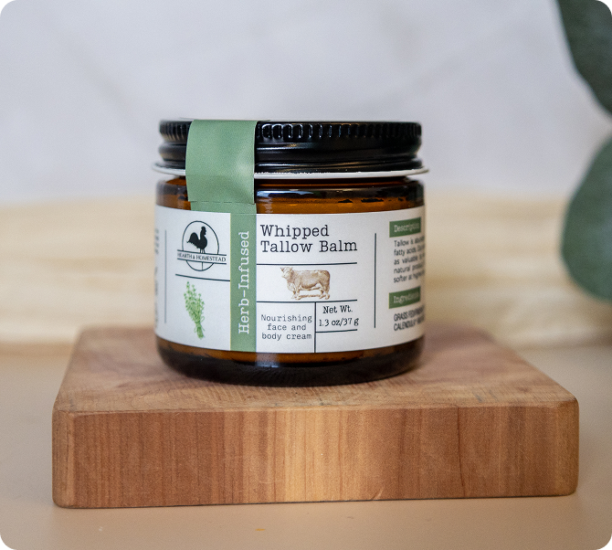Herb-Infused Whipped Tallow Balm
